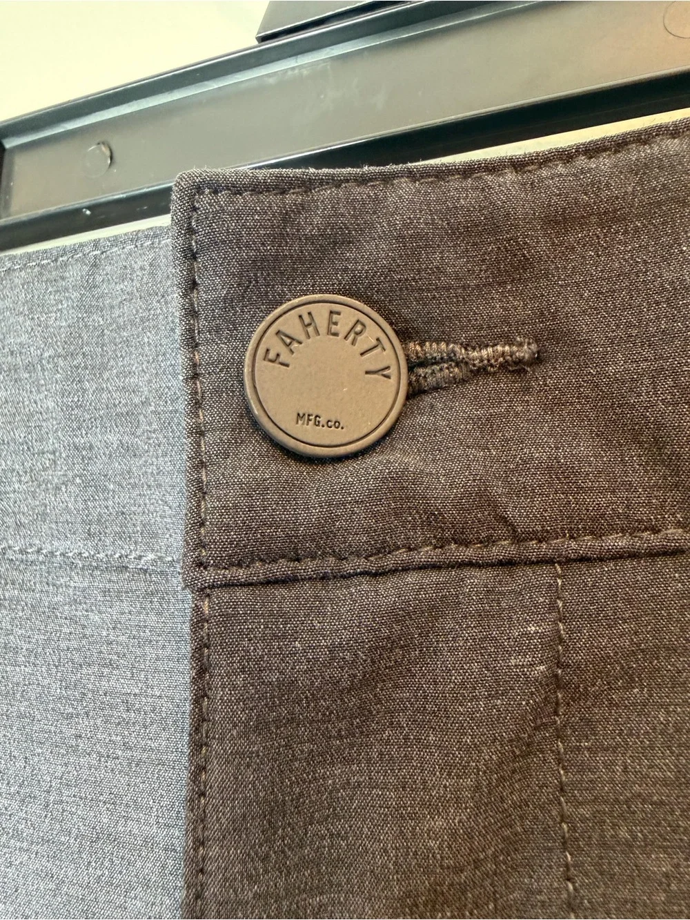 Faherty All Day Shorts Melange Charcoal Gray 33